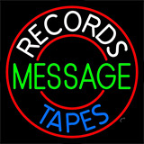 Custom White Records Blue Tapes Neon Sign