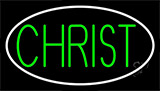 Green Christ Neon Sign