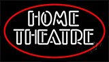 Home Theatre With Border Neon Sign
