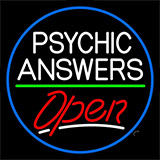 Psychic Answers Open Neon Sign