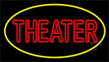 Red Theater With Border Neon Sign