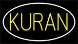 Yellow Kuran With Border Neon Sign