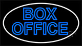 Blue Double Stroke Box Office Neon Sign