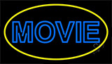 Blue Double Stroke Movie Neon Sign