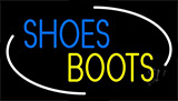 Blue Shoes Yellow Boots Neon Sign