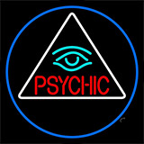 Red Psychic With Turquoise Eye Neon Sign