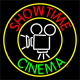 Showtime Cinema With Logo Neon Sign