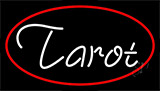 White Tarot Red Border Neon Sign