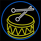 Drum Stick Logo Neon Sign