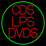 Green Cds Lps Dvds Neon Sign