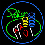 Cursive Green Poker Neon Sign