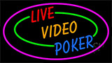 Live Video Poker With Border Neon Neon Sign