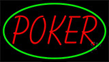 Red Poker Neon Sign
