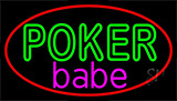 Poker Babe Neon Sign