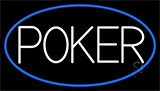 White Poker With Neon Sign