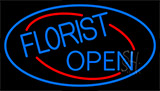 Blue Florist Open With Blue Neon Sign