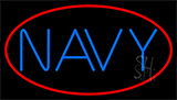Blue Navy Neon Sign