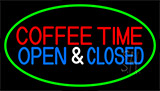 Coffee Time Open Closed Neon Sign