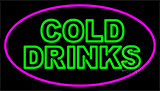Double Stroke Cold Drinks Neon Sign