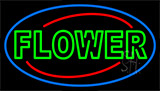 Green Flowers Neon Sign