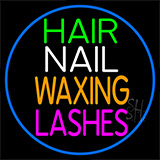 Hair Nail Waxing Lashes Neon Sign