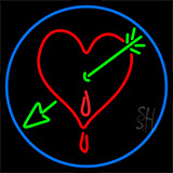 Heart Arrow I Love You Neon Sign