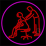 Male Female Massage Logo Neon Sign