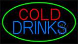 Rectangle Cold Drinks Neon Sign