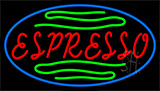 Red Espresso With Green Lines Neon Sign