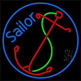 Red Sailor Logo Neon Sign