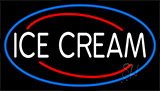 White Ice Cream Neon Sign