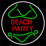 Beach Party 3 Neon Sign