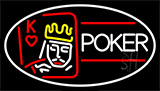 Poker With Border 2 Neon Sign