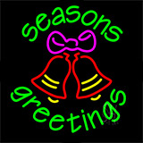 Cursive Seasons Greetings 2 Neon Sign