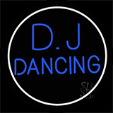 Dj Dancing Circle Neon Sign