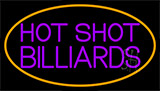 Hot Shot Billiards 4 Neon Sign