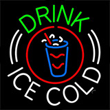 Drink Ice Cold Neon Sign