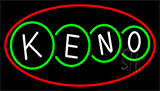 Keno With Border 2 Neon Sign