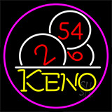 Keno With Ball 3 Neon Sign