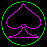 Poker Symbol 1 Neon Sign