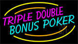 Triple Double Bonus Poker 3 Neon Sign