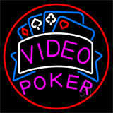 Video Poker 1 Neon Sign
