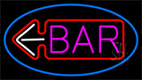 Bar With Arrow Neon Sign