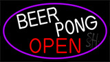 Beer Pong Open Neon Sign