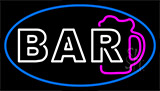 Block Bar With Beer Mug Neon Sign