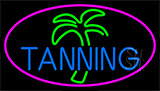 Blue Tanning Palm Tree Neon Sign