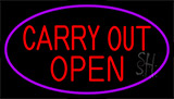 Carry Out Open Neon Sign