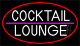 Cocktail Lounge With Red Border Neon Sign