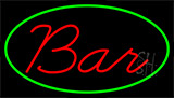 Cursive Red Bar Neon Sign