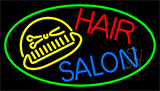 Hair Salon With Scissor And Comb Neon Sign